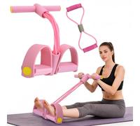 Appareil d'entraînement abdominal, appareil d'entraînement de bodybuilding, extenseur, 6 tubes, corde de traction élastique avec 8 bandes de résistance en forme de 8 bandes de résistance multifonction