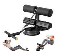 Appareil d'entraînement abdominal portable avec double ventouse et design à double barre - Appareil d'entraînement abdominal avec corde de traction - Appareil abdominal
