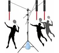 Appareil d'entraînement de badminton réglable avec support au sol, aide à l'exercice pour améliorer les compétences et améliorer la technique