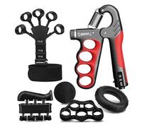 Appareil d'entraînement de la force de préhension, Extenseur de doigts, bras, poignet, avant-bras, entraîneur Fitness, exercice pince for Patient, 5-120kg(Mechanical-6pcs-M9)
