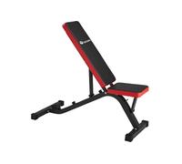 Appareil d'entraînement de musculation en acier noir et rouge