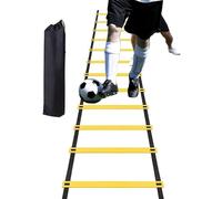 Appareil d'entraînement de vitesse - Échelle de mobilité robuste avec 12 échelons pour l'entraînement de coordination, les exercices rapides de travail des jambes et les exercices d'endurance |