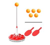 Appareil D'entraînement Pong - PE, 7,48 x 7,48 x 1,81 Pouces Ensemble pour L'auto-entraînement De Retour Élastique | Pratique Intérieure Portable, Entraîneur De Réglable pour, Adultes