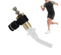 Appareil d'entraînement pulmonaire - Équipement de fitness réglable pour améliorer la respiration profonde avec contrôle de la résistance pour homme, entraînement, méditation, sport, course à pied