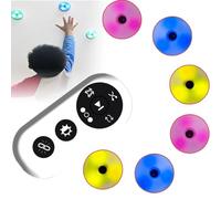 Appareil D'EntraîNement Vitesse Agile Reaction, Lampe Fitness Agile Portable avec TéLéCommande, 4 Modes 4 Couleurs LumièRe, Distance Connexion 10M, EntraîNement Coordination œIl-Main,6 Lights,Red