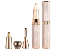 Appareil d'épilation portable - Kit de tondeuse étanche 4 en 1 pour femme Rasoir multifonction rechargeable pour épilation du visage Bikini sous les bras | Accessoires pour la lèvre supérieure et les