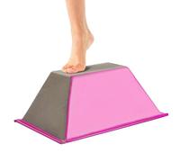 Appareil d'équilibre trapézoïdal en mousse EPE - Outil de stabilité antidérapant pour le yoga et la gymnastique - Convient pour et adultes - 39 x 26 x 15 cm