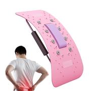 Appareil d'étirement du dos - Masseur de dos à traction réglable | Relaxant lombaire multifonctionnel, planche lombaire avec aimant chauffant pour la récupération musculaire du corps de la colonne cer