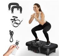 Appareil d'exercice à Plaque vibrante, Plateforme vibrante pour Drainage lymphatique,Plaque vibrante Power Shaping à 180 Vitesses réglables, Poids Maximal 150 kg