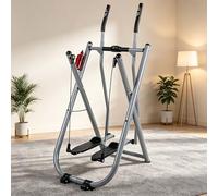 Appareil d'exercice Air Walker, Machine elliptique Pliable, équipement d'exercice Compact, avec Double fonctionnalité, pour des entraînements Cardio efficaces,Heart Rate Monitor Model