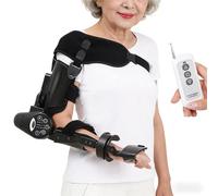 Appareil d'exercice pour bras hémiplégique Avec télécommande sans fil Appareil d'entraînement pour le bras Avec minuterie intelligente 2 vitesses réglables Étirement de 0 à 110°(Left)