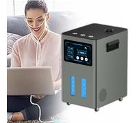 Appareil D'inhalation D'hydrogène Silencieux, Appareil Respiratoire À Hydrogène, H2 Pur À 99,99%, Débit De 900 À 4 200 Ml/Min, Séparation De L'eau En 7 Étapes, Écran Tactile(Gunmetal,1500ml/min)