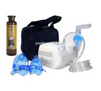 Appareil d'inhalation nébuliseur Omnibus BR-CN116 blanc avec kit et sac saline.