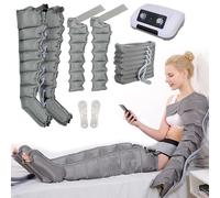 Appareil Drainage Lymphatique Botte de Pressothérapie 30-240 mmHg Minuterie Programmable Massage Jambes Stimulation Circulation Sanguine Réduction Rétention d’Eau Confort Optimal