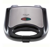 Adler HKK00214 AD 3015 Croque Monsieur, 750 W, Noir/Gris