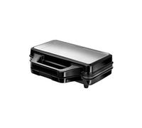 Appareil Eectrique pour 4 Sandwiches en Forme de Triangle, Plaques Antiadhésive,, MOP-45M, 900, Acier Inox / Noir