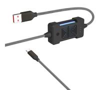 Appareil électrique à double usage pour la chaleur des mains - Cordon de charge de type C - Cordon de transfert de données - 100 W - Pour pêche de nuit et randonnée