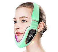Appareil électrique double menton - Visage plus | Dipositif pour sculpter | Il Vìso Masque facial universel avec télécommande, outil de beauté pour adultes, formes oblongues