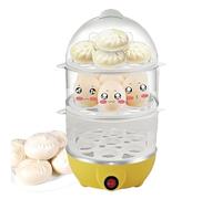 Appareil Électrique pour Cuire les Œufs | Cuiseur Automatique 3 Niveaux Pour Œufs Durs | Cuiseur Vapeur Multifonction Pour Maïs, Nouilles, Raviolis Et Porridge