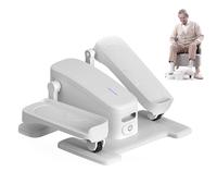 Appareil elliptique sous le bureau, exercice électrique à pédale avec fonction de compression à chaud à 50 °C, mode actif/entièrement automatique réglable et interrupteur de coup de pied, pour la