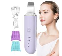 Appareil facial - Appareil ultrasonique de nettoyage du visage - Masseur du visage multifonction léger pour usage quotidien à la maison, salon ou avec effet lumineux, matin et soir