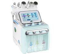 Appareil facial Hydra-Oxygen, 7 fonctions différentes, contrôle par écran tactile, 6 en 1 vert