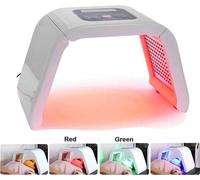 Appareil facial LED pliable, thérapie LED 7 couleurs, traitement de l'acné, rajeunissement de la peau