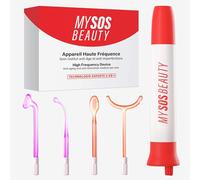 Appareil Haute Fréquence Visage - My SOS Beauty - Anti-Rides & Anti-Imperfections - Embouts Argon & Néon - Routine Beauté Complète à Domicile pour une Peau Nette et Raffermie