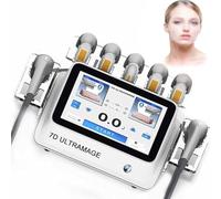 Appareil Hifu 7d Le Lifting Du Visage Et Le Remodelage Du Corps | équipé 2 Pièces à Main Et De 7 Cartouches Profondeurs Variées (1,5 à 13 Mm),Convient à Un Usage Domestique Ou Institut Beauté