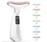 Appareil Massage Anti Rides Visage: 6 modes 7 LED Masseur Facial Double Menton Lifting Électrique 4 niveaux d'intensité - 42°C Appareil EMS Lifting Visage - pour Anti-Âge Raffermissement Massage