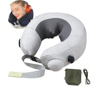 Appareil Massage de Cervicales, Masseur Cervical et Cou, Nuque sans fil Massant à Shiatsu, Coussin de Massage Électrique pour les Cervicales Douloureuses - Gris clair/gris foncé