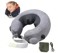 Appareil Massage de Cervicales, Masseur Cervical et Cou, Nuque sans fil Massant à Shiatsu, Coussin de Massage Électrique pour les Cervicales Douloureuses - Gris clair/gris foncé