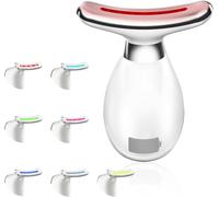 Appareil Massage Facial,Appareil Beauté Anti Rides Visage Cou,7 Couleurs 3 Modes 42 ° Vibration À Haute Fréquence Gua Sha Électrique Appareil De Massage Pour Soins Peau,Raffermissement