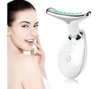 Appareil Massage Visage Anti-Rides 7 en 1 - Chauffage 45°C, LED 7 Couleurs & 3 Modes EMS RF - Masque Gua Sha Liftant pour Raffermir, Redéfinir l’Ovale du Visage et Améliorer l’Élasticité