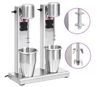 Appareil Milkshake Acier Inoxydable 1L Cuisine Mixeur Boissons Cocktail vidaXL