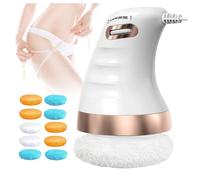 MELLYD Appareil Minceur Electrique, avec 10 Tampons Doux pour La Peau Vibraskin, Vitesse RéGlable,Confortable à Tenir Machine Anti Cellulite, pour Bras, Taille, Jambes, Fesses