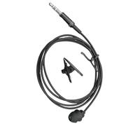 Appareil mono casque : écouteurs noirs avec câble, compatible MP3 | Conseil d'oreille en silicone souple avec câble d'annulation du bruit, confort léger, écouteur unique pour faire de l'exercice