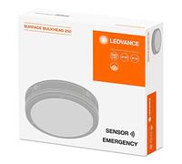 Appareil mural et plafond LED : pour plafond, mur | SURFACE BULKHEAD 250 SENSOR EMERGENCY | 11 | 50 W | 220…240 V | Largeur faisceau lumineux : 120 | Cool White | 4000 K | 1-paquet
