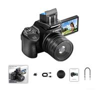 Appareil photo 68 MP avec écran rotatif de 2,8 pouces à 180 degrés, zoom numérique 28x et enregistrement vidéo 4K compatible avec les fichiers MOV (A)