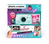 Canal Toys - Photo Creator - Appareil Photo Instantané 2.0 - avec 100 Feuilles de Papier Photo, Carte Micro-SD 4Go, Autocollants, feutres et dragonne - CLK 046
