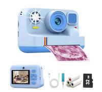Appareil photo à impression instantanée pour enfants, cadeaux d'anniversaire de Noël pour filles et garçons, appareil photo numérique instantané HD 1080p pour tout-petits, jouet portable pour enfants