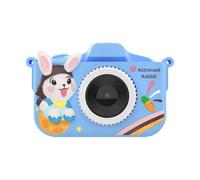 Appareil photo antichoc pour enfants avec double caméra mise au point automatique, 28 cadres photo, lecture de musique, jeux d'apprentissage, prise en main facile, fonction zoom portable pour enfants
