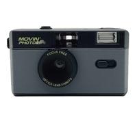 Appareil photo argentique - Movincam - Compact 24x36 - Réutilisable - Flash intégré - Couleur Blanc
