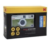 Kodak EKTAR H35N Pack Appareil Photo Demi-Cadre avec Film Kodak Ultramax 400/24EXP 35 mm (Rayures Vertes)