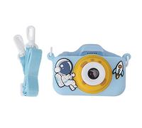 Appareil Photo Astronaute X9 pour Enfants avec Batterie Intégrée, Double Objectif HD, écran 2 Pouces, Selfie, Vidéo, Jeux - pour Noël/Anniversaire pour Les Enfants (Blue)