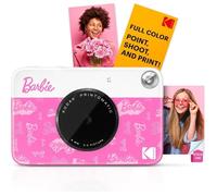 Barbie x Kodak Printomatic Appareil Photo Numérique Couleur - Appareil Photo Portable Barbie 5MP Imprime Photos Autocollantes 2x3” - Signature de Style