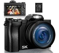 Appareil photo bridge SZSMART DC201S 5K 48MP automatique 16X zoom 3.5 écran - noir Noir G