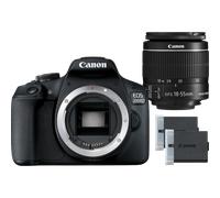 Appareil photo Canon EOS 2000D + objectif 18-55 IS II + batterie LP-E10