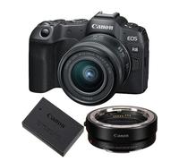 Appareil photo Canon EOS R8 + objectif RF 24-50mm f4.5-6.3 IS STM + adaptateur de montage EF-EOS R + batterie LP-E17
