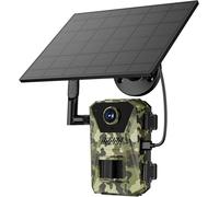 Appareil photo, cellulaire 4G, vidéo en direct 4K, images 14 MP, vision nocturne HD, étanchéité IP66, alimentation solaire, pour surveillance de la faune en plein air